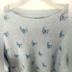 360 Cashmere NWT Saint Skull Print Crewneck Sweater Women’s Large Whimsigoth Photo 2