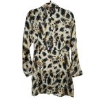 MNG Mango Womens Leopard Print Long Sleeve V Photo 10