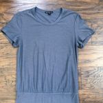 James Perse • Blouson T-Shirt Dress grey jersey knit mini bodycon short sleeve Photo 2