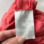 Guess Y2K Burnout Henley Womens Top Sz S Coral Sheer Coquette Grunge Bling Logo Photo 9