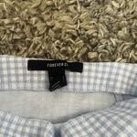 Forever 21 Light Blue And White Checkered Shirt Size Small Photo 1