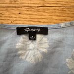 Madewell Blue Floral Wrap Dress Size Medium Photo 1