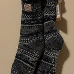 Dearfoams  Cozy Black and White Slipper Socks Photo 0