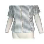 Betsy’s Things 1990”s Vintage Gem light blue Gingham print​​​​​ White Size M Photo 14