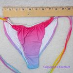 NEW Monica Hansen Beachwear MHB miami vice string bikini bottom, size M Blue Size M Photo 3
