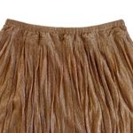 Pinko Blush Pink Metallic Shimmer Pleated Mini Skirt Women’s Size 8 Photo 1