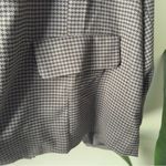 Torrid  Tweed Casual Blazer Traditional Herringbone Deep Black Houndstooth Button Photo 6