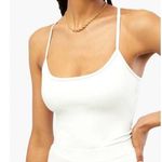 We Wore What NEW Sport Cami XL Optic White Crisscross Athletic Scoop Neck Crop Photo 0