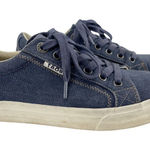 Taos Plim Soul Canvas Sneakers Blue Low Top Women’s size 8 Photo 0