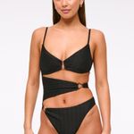 Abercrombie & Fitch Black Cut-Out Bathing Suit Photo 0