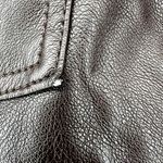 Anthropologie Avec Les Filles Faux Leather Straight Pant High Rise Bronze XSmall Photo 5