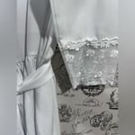 Vintage Elegant White Lace Trimmed Dress by California Dynasty Size M Photo 6