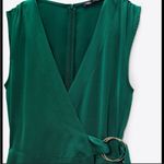 ZARA NEW Satin Effect Sleeveless Jumpsuit Photo 5