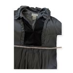 Nordstrom Y2K Paul & Joe Black Mini Dress Defile Eugenie Velvet-Paneled Stretch-Crepe Twee Photo 8