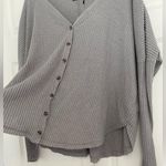 Urban Outfitters waffle oversized cardigan gray size small Photo 3