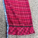 Disney Mickey Mouse Plaid Flannel Pajama Set Women's Size Large Red Sleepwear Photo 12