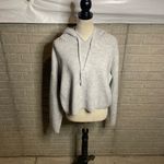 PINK - Victoria's Secret Victoria's Secret Pink Womens Ribbed Cropped Hooded Sweater Size Large‎ Photo 1