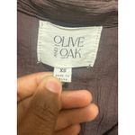 Olive and Oak Womens XS Brown Button Down Long‎ Sleeve Textured Shirt Photo 1
