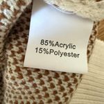 MISS SPARKLING Knit Happy face sweater tankTank Top Tie Shoulder Brown Cream White Size M Photo 8