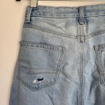 American Eagle 5/$25  Distressed Raw Hem Straight Jeans Light Wash Photo 4