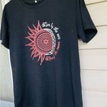 Women Live by The Sun Love by The Moon T Shirts Teen Girl Cute Graphic Tshirt Black Size M Photo 1
