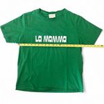 Sézane La Mamma T-shirt Green / Ecru Large Photo 5