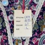 Raga Chaudry Boho Sleeveless Blouse L Multicolor Embroidered Mirror Trim Top Photo 8