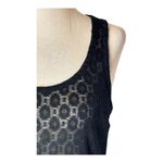 Rag and Bone Rag &‎ Bone Tank Top Women XS Black Geometric Sheer Whimsigoth Gothic Athleisure Photo 5