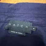 HATCH Maternity Soft Pajama Shirt Long Sleeve Button Up Sleepwear Size Small Blue Photo 3