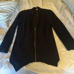 XCVI  large zip front jacket panels pockets sheer panel in back L $185 Photo 0