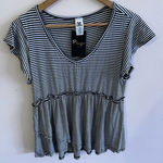 Sew in love New! Boutique short sleeve everything will be whiteblack stripes Black Photo 0