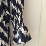 Tuckernuck Pomander Place Kenzo Dress in Navy Blue and White Ikat Size XXL Photo 5