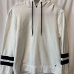 Nautica Sweatshirt Hoodie White Navy
Blue Stripes Size Small Photo 0