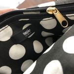 Mossimo Supply Co Mossimo black suede clutch handbag purse with tassels and polka dot lining Photo 4