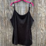 Torrid Black Velvet/Velour Camisole Sleep Tank Top Size 4 Elegant Adj Straps Photo 2