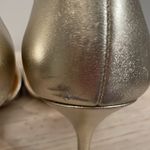 Badgley Mischka Lacie Peep Toe Metallic Heels Photo 6