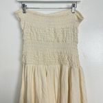 Free People  Sparkling Moment Cotton Midi Sundress in Ivory Size Medium Photo 8