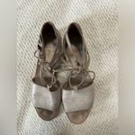 Paul Green  Morea Lace-Up sandal color Gray shimmer size 7.5 Photo 7