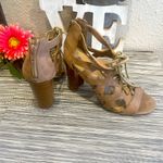 JustFab  Caged Lace Up Block Heels Size 7 Photo 7