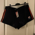 Chase Authentics Vintage Tony Stewart #20  NASCAR Shorts Black Orange Womens L Photo 0