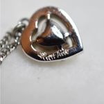 Trifari Rare Crown  Vintage Crystal Rhinestone Heart Silver Tone Necklace Photo 3