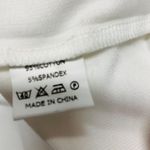 White Henley Shirt Full Gathered Sleeve Lettuce Hem Top Sz Medium Photo 8