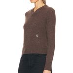 Sporty and rich cashmere Brown V Photo 3