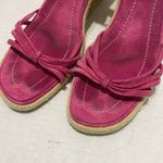 Banana Republic Summer pink Suede Strappy Espadrilles Wedges in size 8. Photo 1