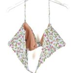 J.Crew NWT Knot Bandeau Bikini Top Cloud Meadow Floral Blue Plus Size 3X NEW Photo 6