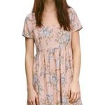 Aritzia Talula Short Sleeve Floral Dress Photo 0