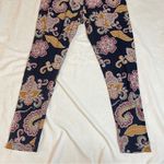 LuLaRoe 3/$15 LULA ROE Dark Purple Multicolor Paisley Print, TC Photo 5