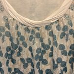 ROCHA JOHN ROCHA BRAND BLUE AND WHITE FLORAL DESIGN LINED WITH BALLOON HEM Size M Photo 2