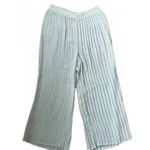 Vintage 70s Flowy Chiffon Wide Leg Dress Pants 🔥 Green Size L Photo 0