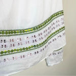 Tory Burch Madeline Sequin Peasant Blouse 100% Cotton Size 6 Photo 11